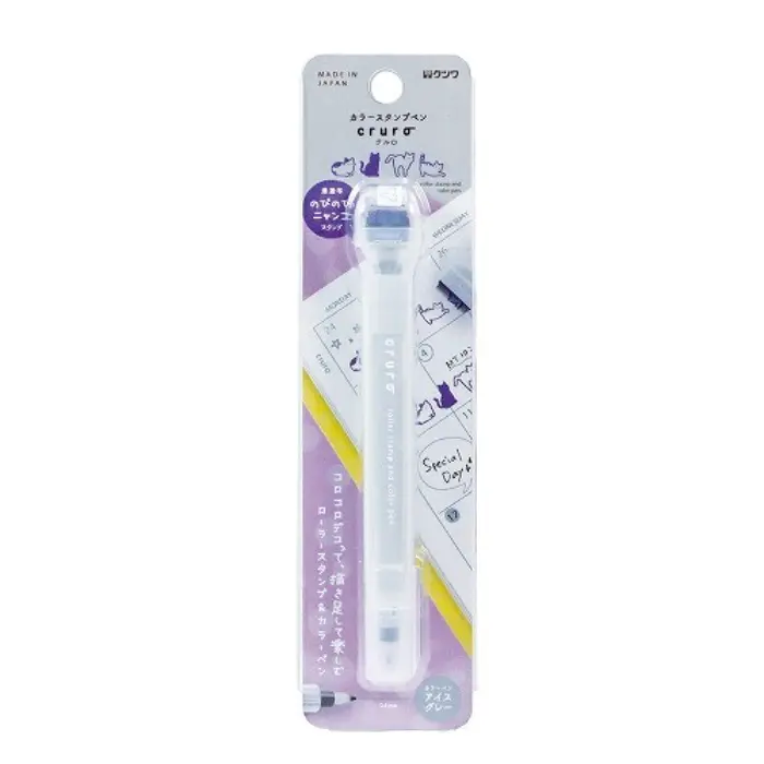 Kutsuwa – Cruro Stamp Pen, Ice Gray