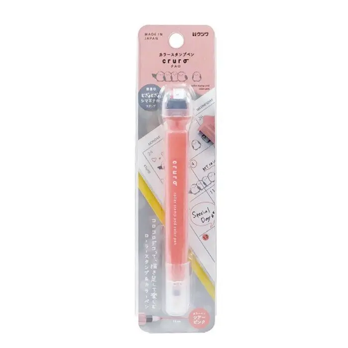 Kutsuwa – Cruro Stamp Pen, Sheer Pink