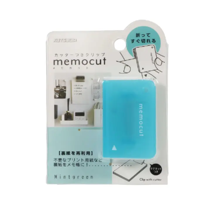 Kutsuwa – Memo Cut Clip, Mint
