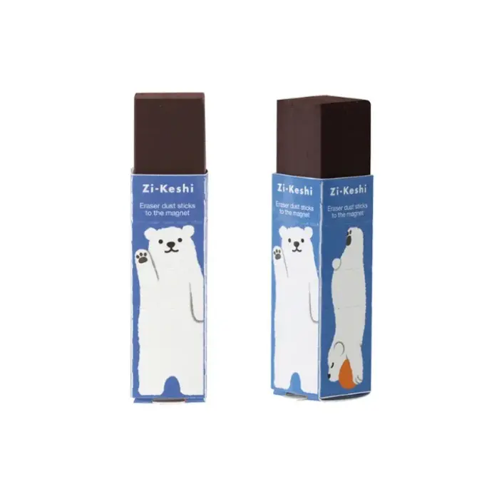 Kutsuwa – Zi-Keshi, Gomma magnetica, Pastel Animal (Orso Polare)