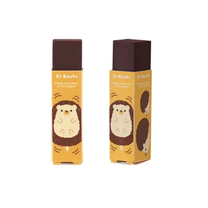 Kutsuwa – Zi-Keshi, Gomma magnetica, Pastel Animal (Riccio)