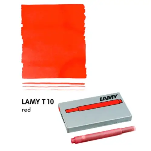 Lamy - Cartucce d'inchiostro T10 Rosso [5 cartucce] 1202076