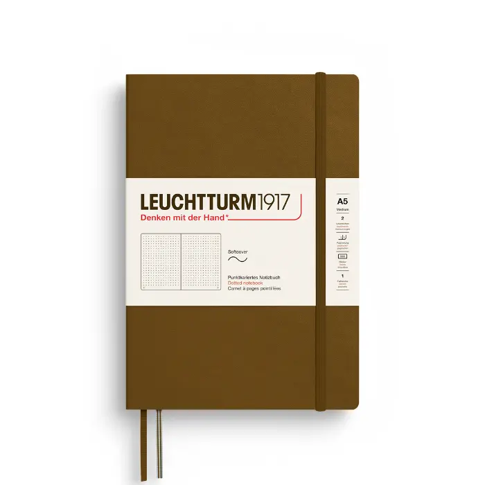 Leuchtturm 1917 – Medium A5, Hardcover, Spice Brown, Dotted