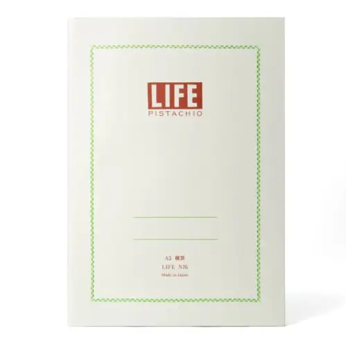 Life Company – Life Pistachio, Quadernino Cucito, A5, Righe Verdi 8 mm (N76)