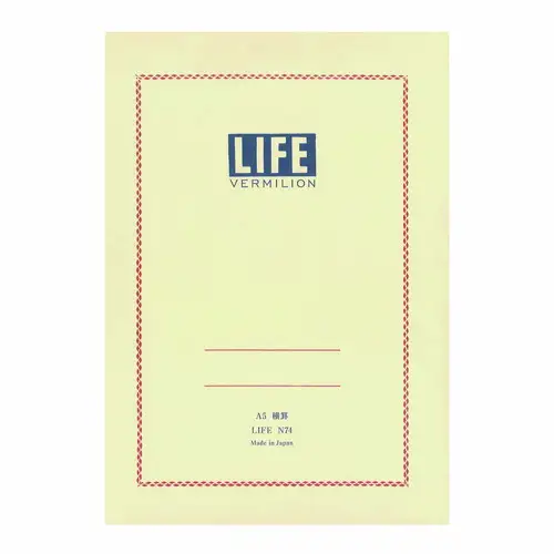 Life Company – Notebook Vermilion A5, Righe Orizzontali (N74)