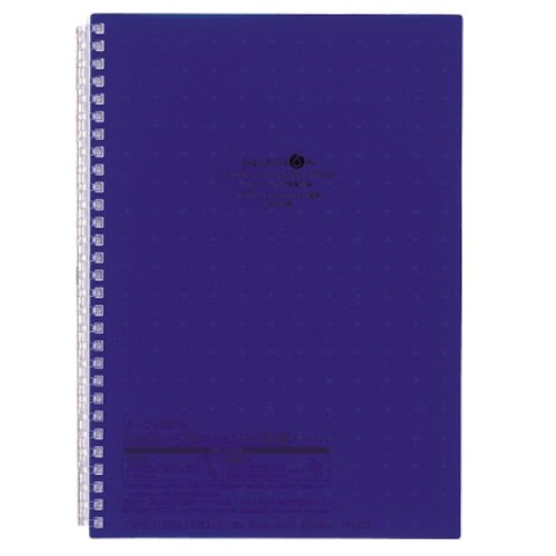 Lihit Lab - Aqua Drops Twsit Note N-1608 quaderno formato B5 a righe, 30 fogli [spirale apribile] (Colore Blu)