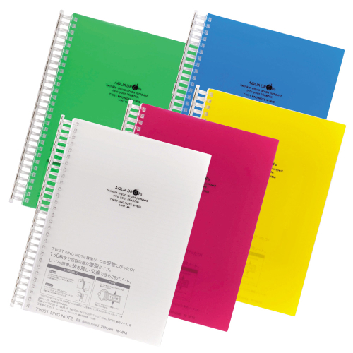 Lihit Lab AQUA DROPs - Twist Notebook 150 fogli (Bianco)