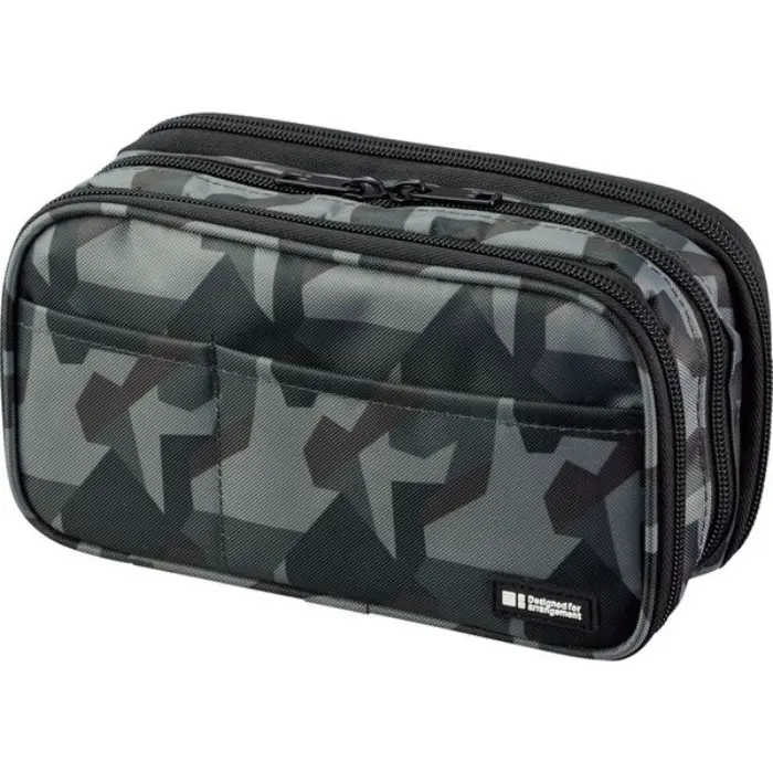 Lihit Lab – Astuccio, Book Type Triple, Green Camouflage