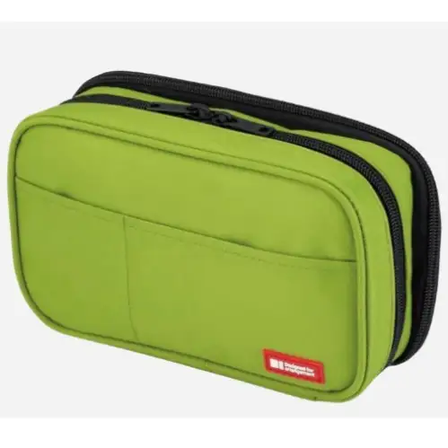 Lihit Lab – Astuccio, Book Type Double, Yellow-Green