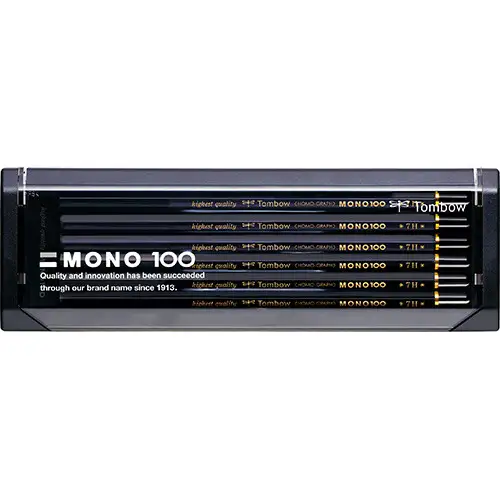 Tombow – MONO 100 7H (Matita di Grafite) - Confezione da 12