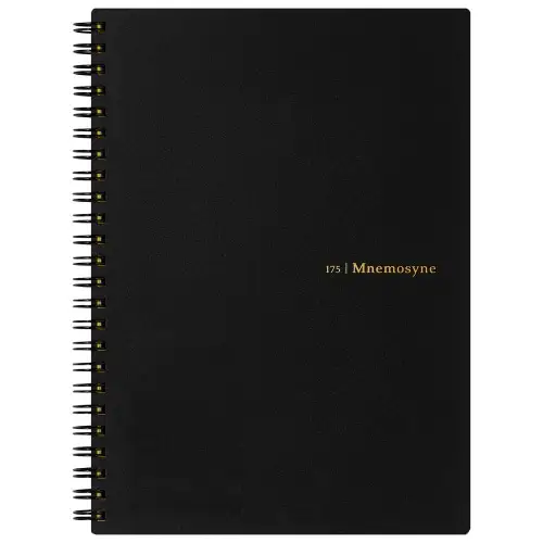 Maruman – Mnemosyne N175 Notebook A5, 8 mm ruled, Black