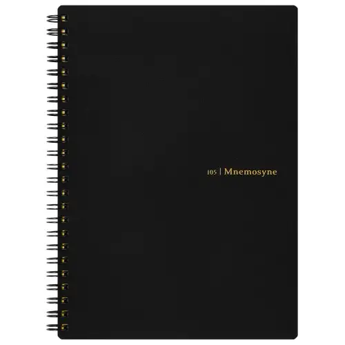 Maruman – Mnemosyne Notebook A5 5mm dots, Black