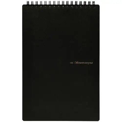 Maruman – Mnemosyne Notebook A5 5mm grid, Black