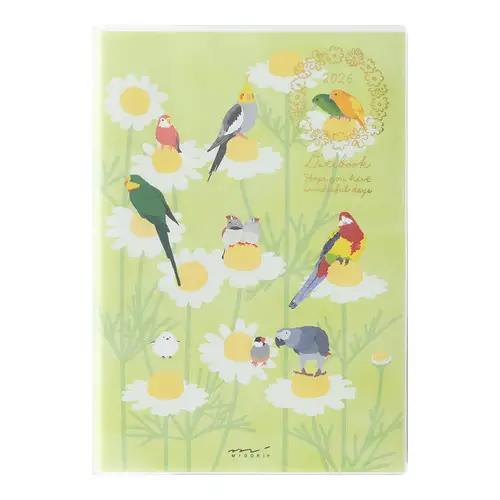 Midori - Agenda settimanale, Pocket Diary B6, Bird 2026
