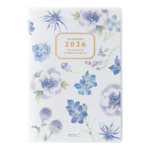 Midori - Agenda settimanale, Pocket Diary B6, Country Time Flower 2026