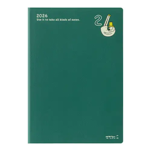 Midori - Agenda settimanale, Pocket Diary B6, Ojisan 2026