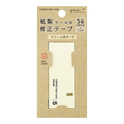 Midori – Correction Tape 5 mm (Cream)