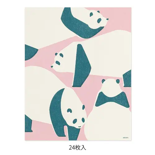 Midori – Kimagure Easy&Cozy Letter Pad Panda (Blocco di Carta da Lettere)