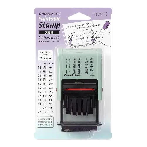 Midori – Paintable Rotating Date Stamp Stationery