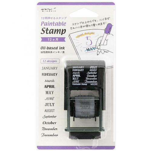 Midori - Paintable Stamp 12 mesi
