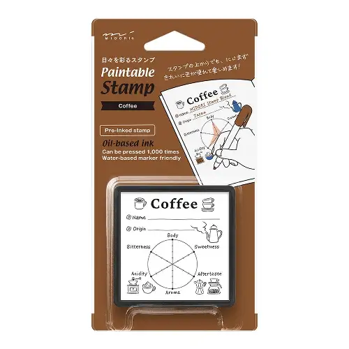 Midori - Paintable Stamp Pre-inked Coffee