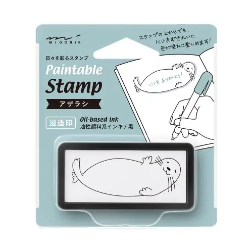 Midori – Paintable Stamp Pre‑inked Half Size Seal