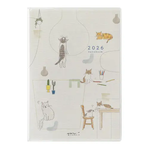 Midori - Agenda settimanale, Pocket Diary B6, Cat 2026