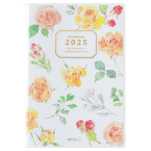 Midori - Pocket Diary <B6> Country Time Flower 2025 [Agenda settimanale, fiori]