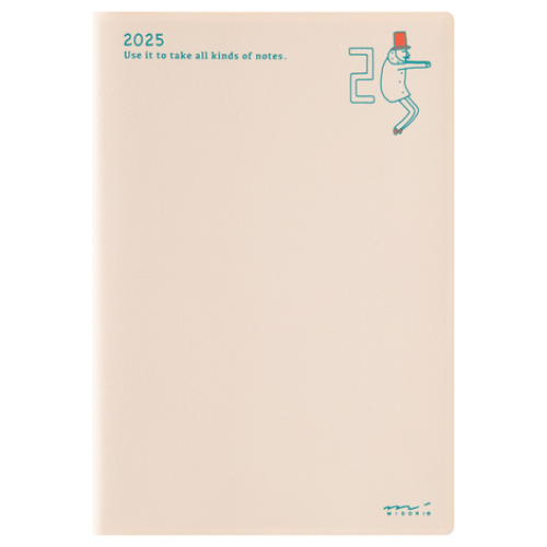 Midori - Pocket Diary <B6> Ojisan 2025 [Agenda settimanale, Ojisan]