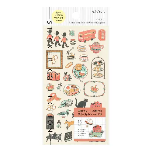 Midori – Sticker 2710, British Motifs