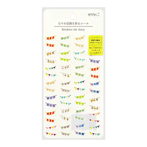 Midori – Stickers for diary, Daily records Garlands