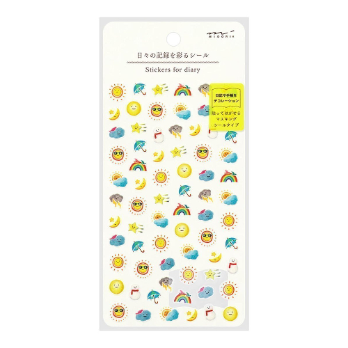 Midori - Stickers for diary Daily records Weather