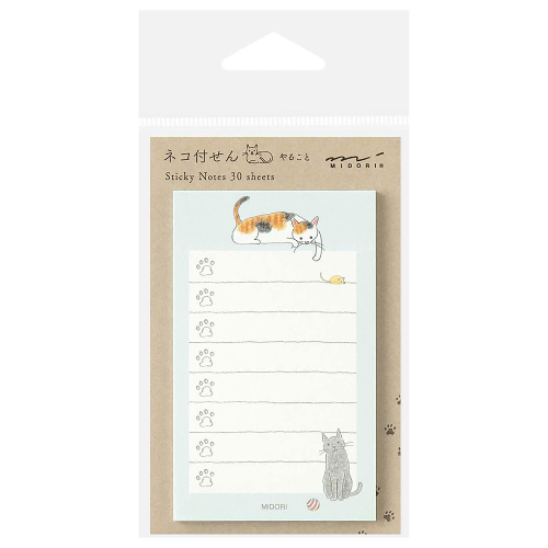 Midori - Sticky Notes To Do Cat Green