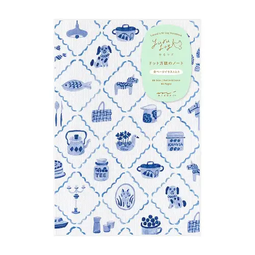 Midori – Yuru Log Notebook B6 Blue Nordic
