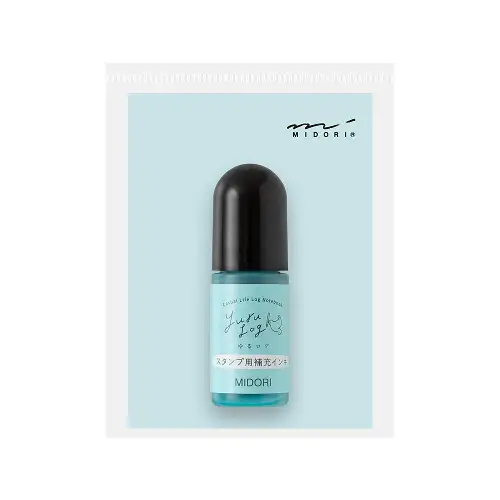 Midori – Yuru Log Pre-inked Stamp Refill Ink (Blue)