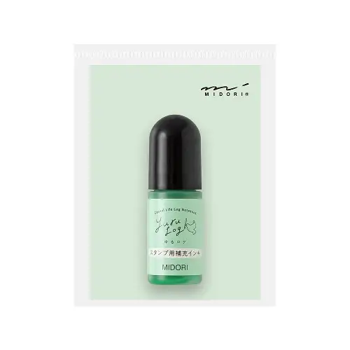 Midori – Yuru Log Pre-inked Stamp Refill Ink (Green)