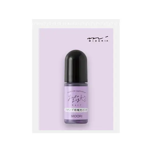 Midori – Yuru Log Pre-inked Stamp Refill Ink (Purple)