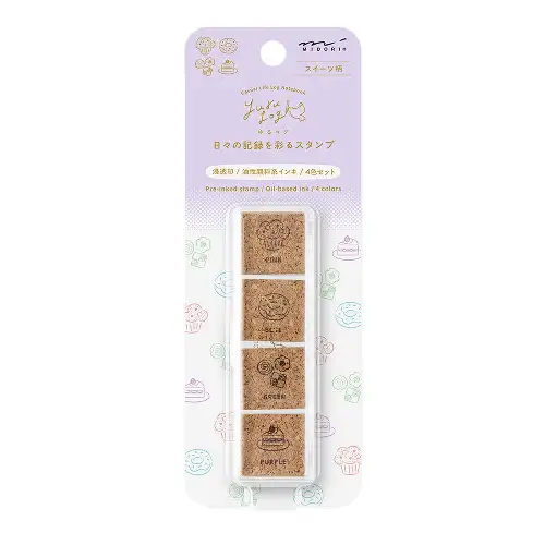 Midori – Yuru Log Pre‑inked Stamp Sweet