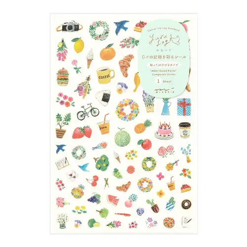 Midori - Yuru Log Sticker 1 Sheet Motif