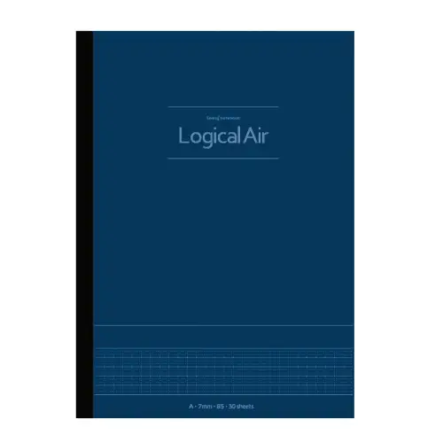 Nakabayashi - Logical Air Notebook A5, Righe 7 mm, 80 fogli, Navy