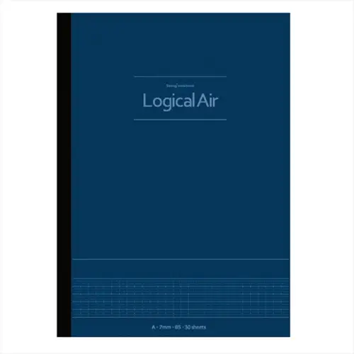 Nakabayashi - Logical Air Notebook B5, Righe 7 mm, Blu Navy