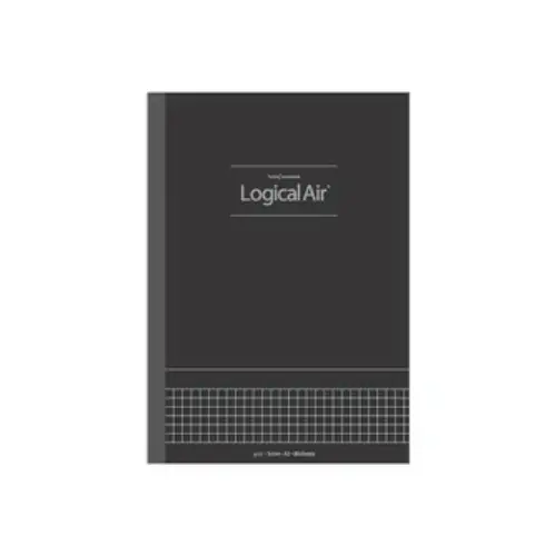 Nakabayashi - Notebook Logical Air Business [Quadretti 5mm, Formato A5, 80 fogli, Copertina Nera] (ﾉ-A512SD)