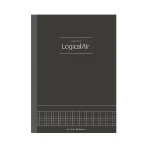 Nakabayashi - Notebook Logical Air Business [Quadretti 5mm, Formato B5, 80 fogli, Copertina Nera] (ﾉ-B552SD)