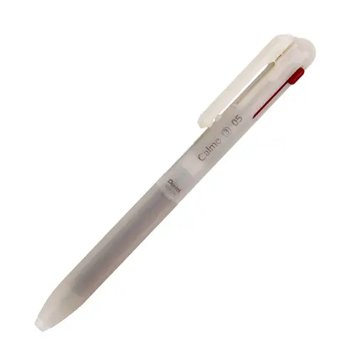 Pentel – Calme, Limited Edition, Penna a sfera 3 colori, Relaxed Forest, Sheer-Beige, 0.5 mm