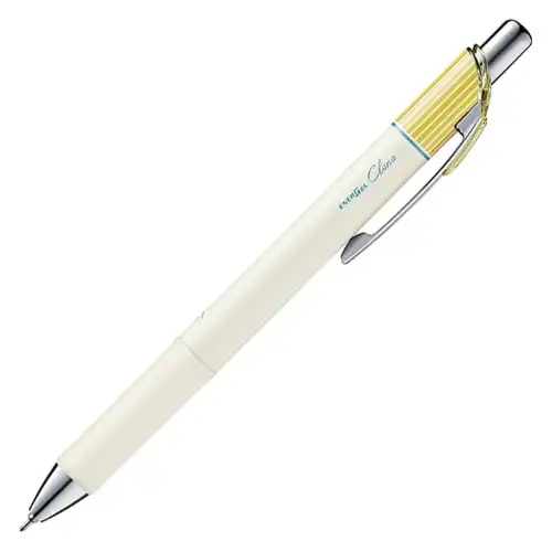 Pentel Clena 0.4 (Fusto bianco/righe gialle)