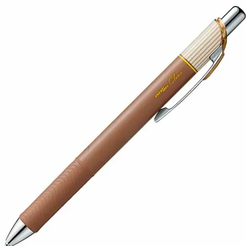 Pentel - EnerGel Clena 0.5 (Fusto marrone - Inchiostro marrone)