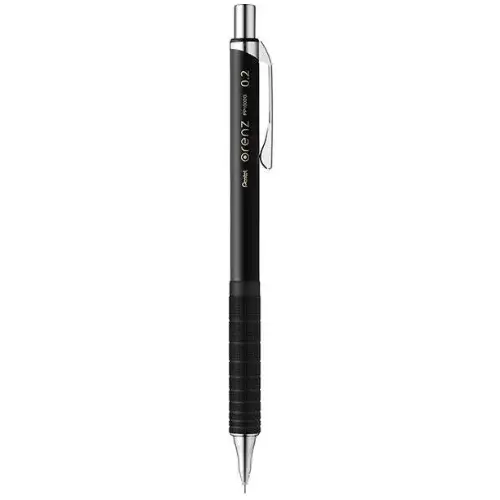 Pentel Orenz 0.2mm - [Grip in metallo] XPP1002G2-A (Nero)