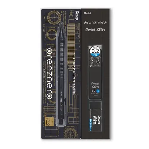 Pentel – Portamine Orenz Nero 0.2 mm, Limited Gift Set