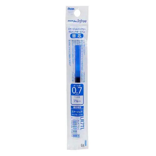 Pentel – Refill EnerGel InFree 0.7 mm Blu (XLR7TL-C)