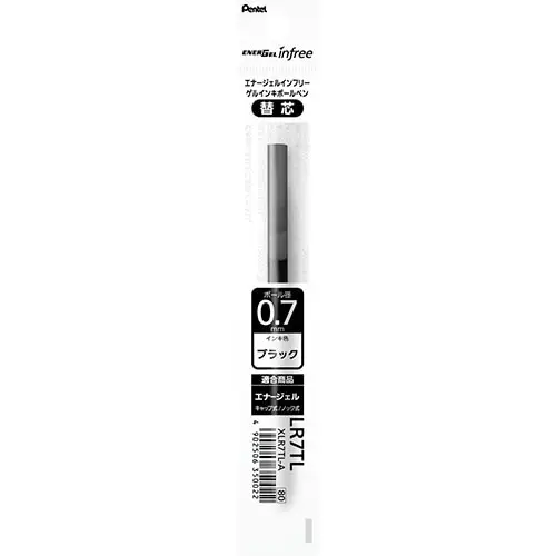Pentel – Refill EnerGel InFree 0.7 mm Nero (XLR7TL-A)